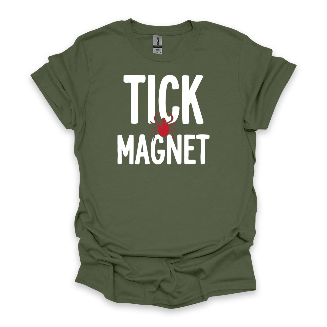 Tick Magnet • Hiking T-shirt • Funny Outdoor Graphic