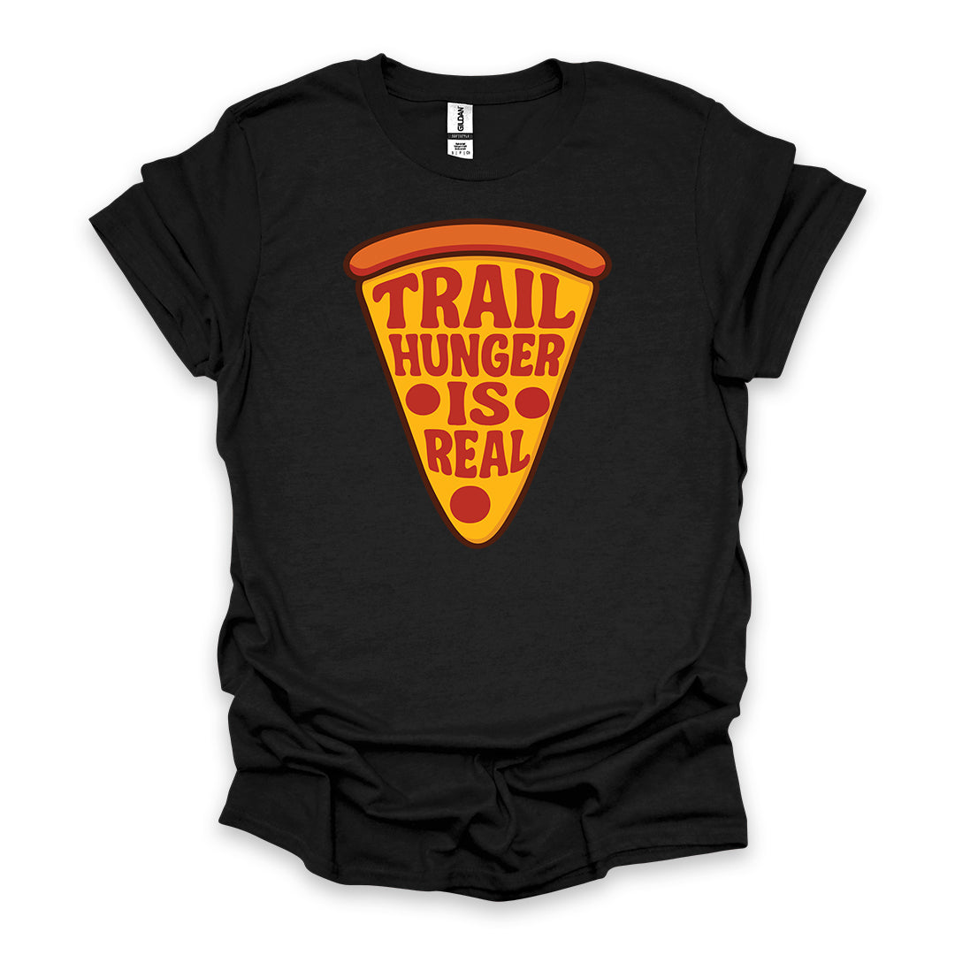 Trail Hunger Is Real • Hiking T-shirt • Pizza Slice Graphic