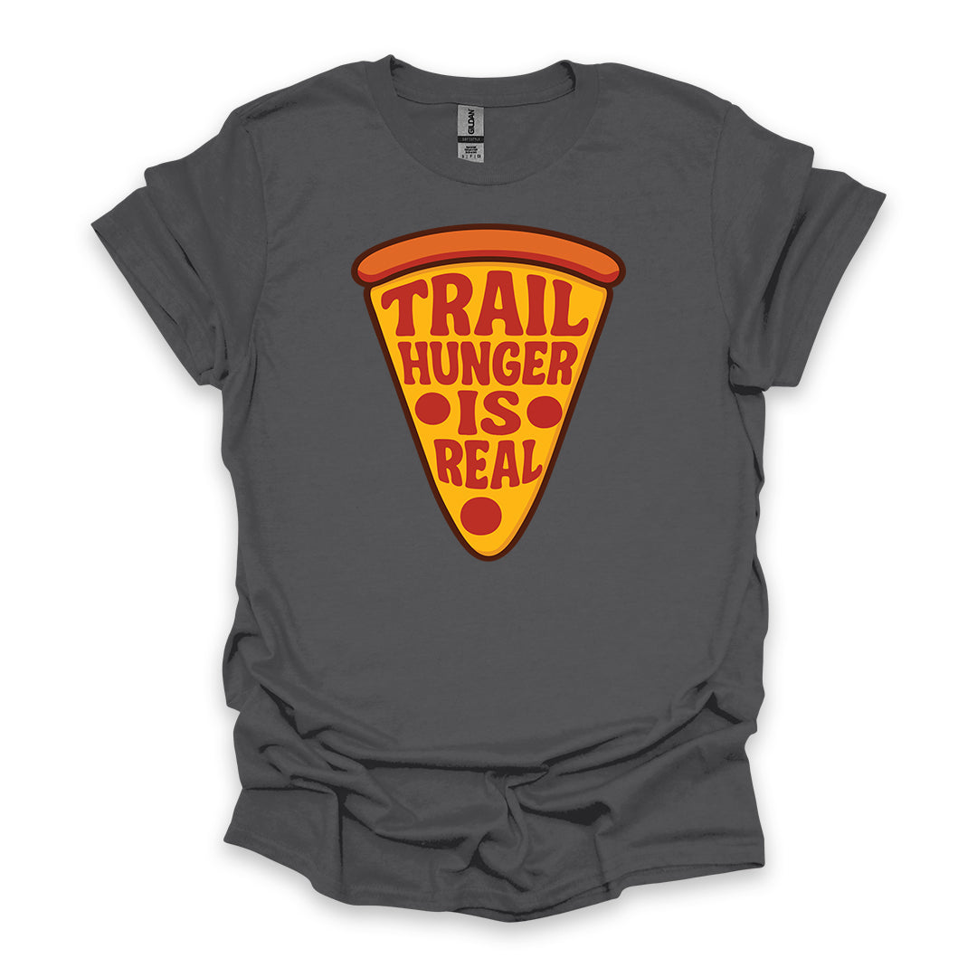 Trail Hunger Is Real • Hiking T-shirt • Pizza Slice Graphic