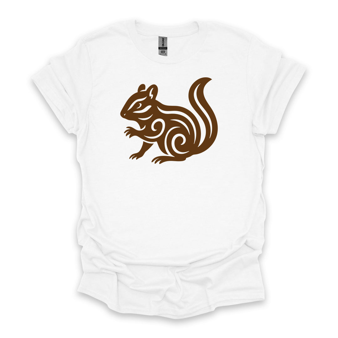 Tribal Chipmunk • Hiking T-shirt • Nature-Inspired Design