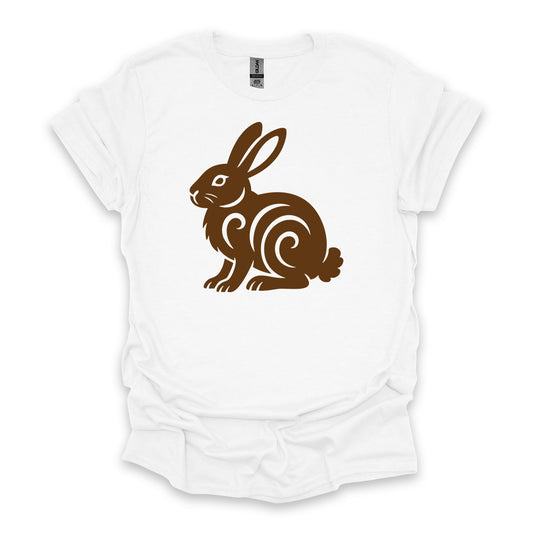 Tribal Cottontail Rabbit • Hiking T-shirt • Nature-Inspired Design