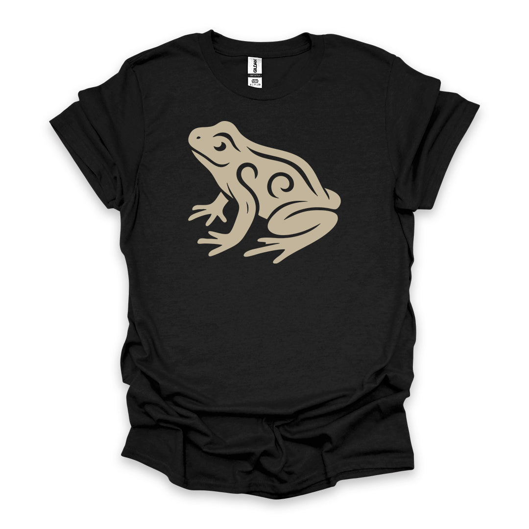 Tribal Frog • Hiking T-shirt • Nature-Inspired Design
