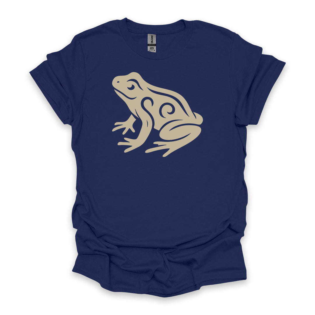 Tribal Frog • Hiking T-shirt • Nature-Inspired Design