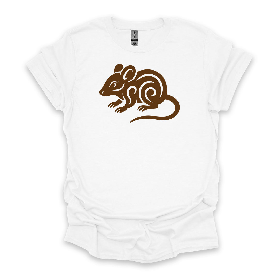 Tribal Mouse • Hiking T-shirt • Nature-Inspired Design