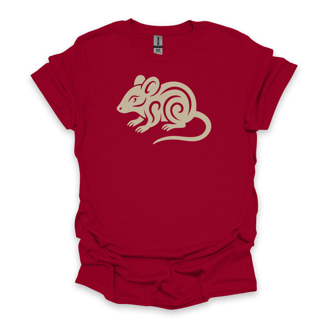 Tribal Mouse • Hiking T-shirt • Nature-Inspired Design