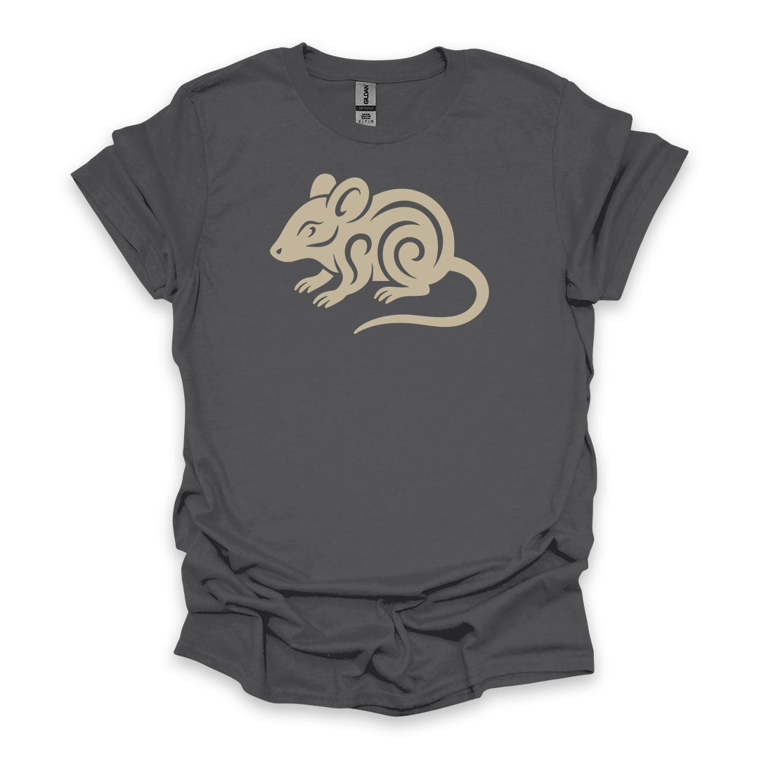 Tribal Mouse • Hiking T-shirt • Nature-Inspired Design