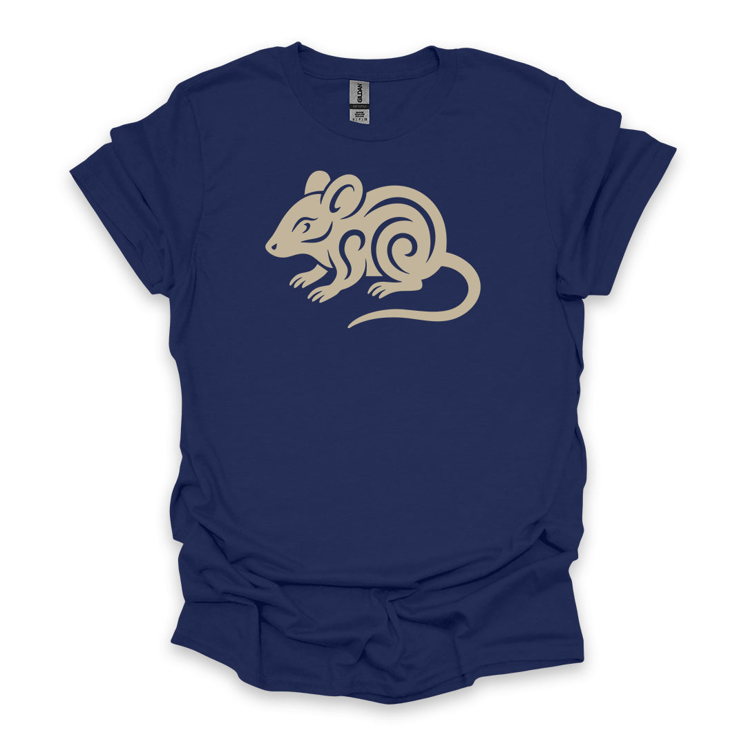 Tribal Mouse • Hiking T-shirt • Nature-Inspired Design