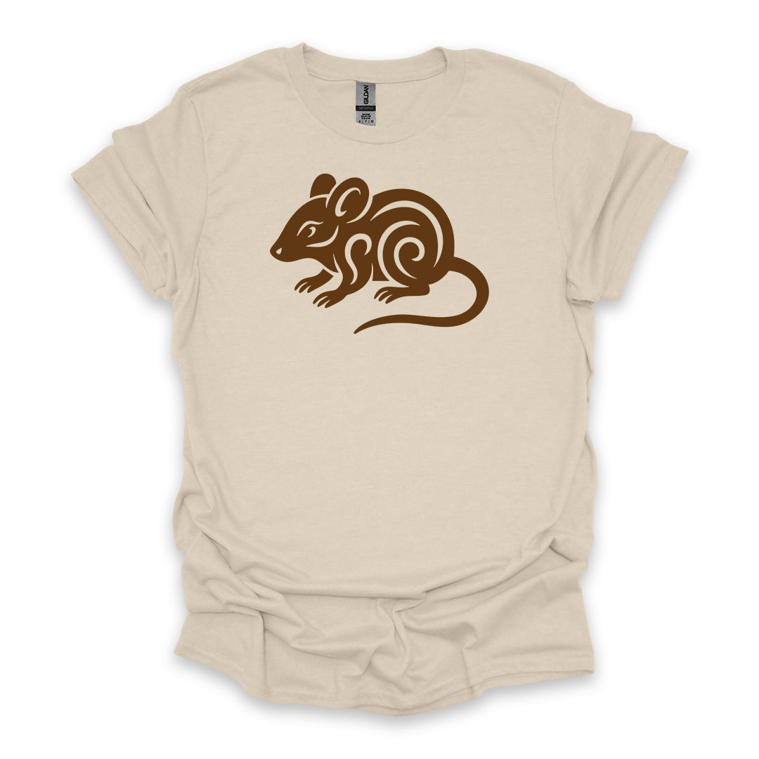 Tribal Mouse • Hiking T-shirt • Nature-Inspired Design