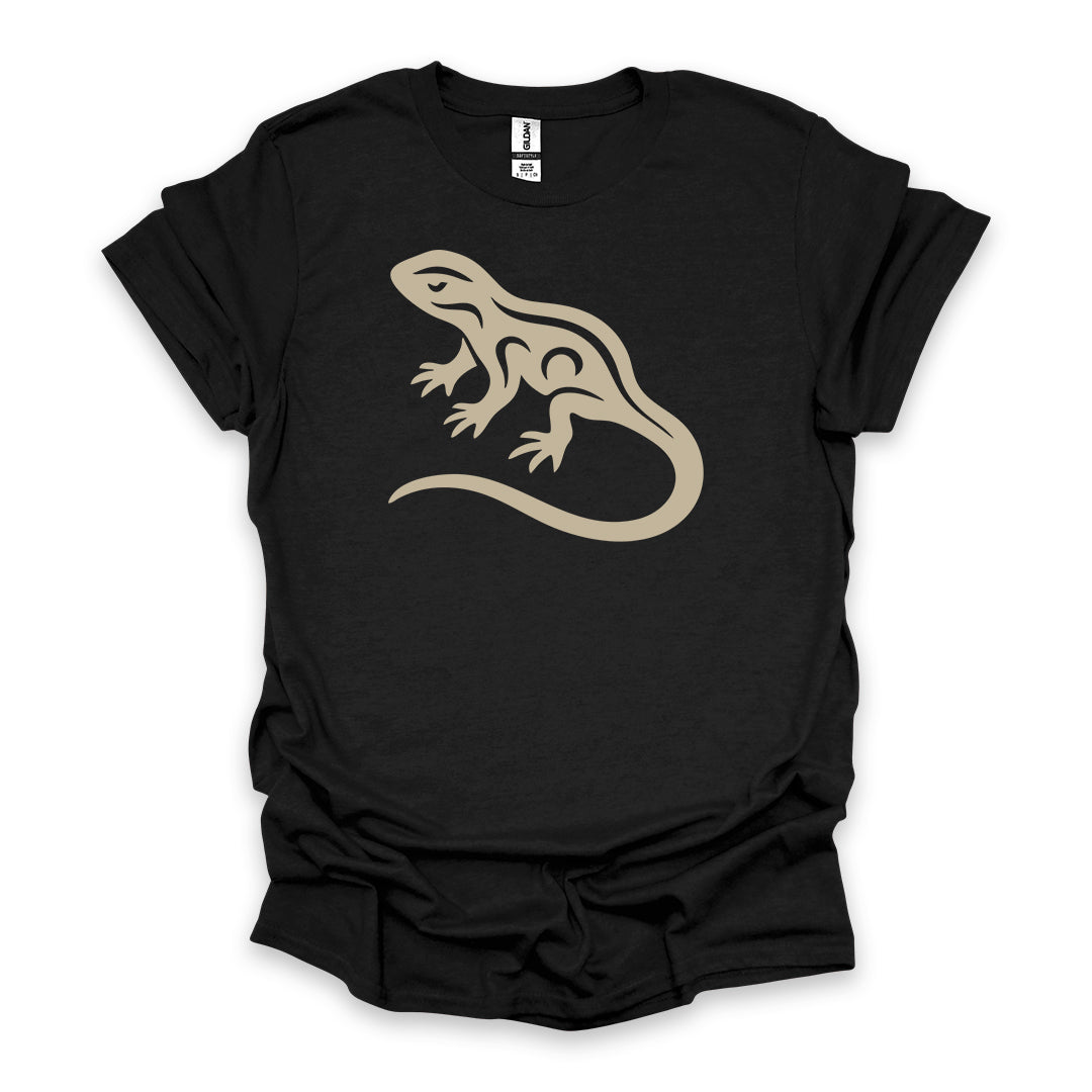 Tribal Newt • Hiking T-shirt • Nature-Inspired Design