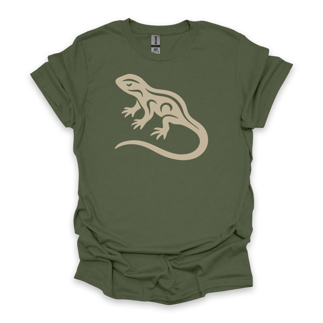 Tribal Newt • Hiking T-shirt • Nature-Inspired Design