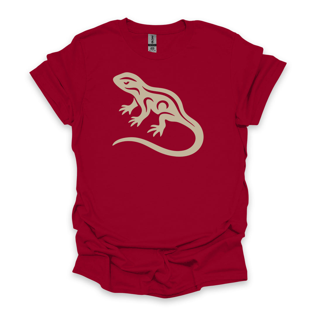 Tribal Newt • Hiking T-shirt • Nature-Inspired Design
