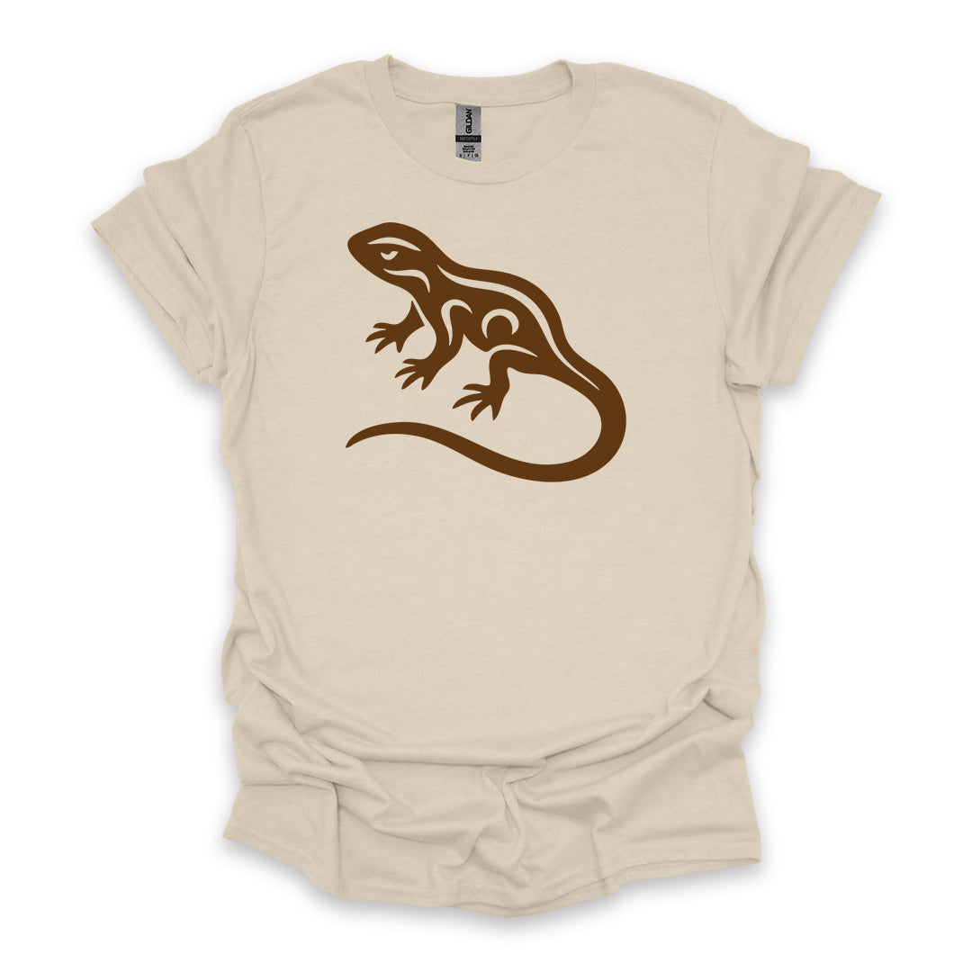 Tribal Newt • Hiking T-shirt • Nature-Inspired Design
