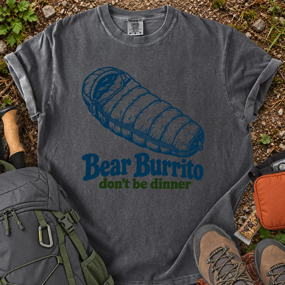 Bear Burrito Don't Be Dinner bear humor T-shirt