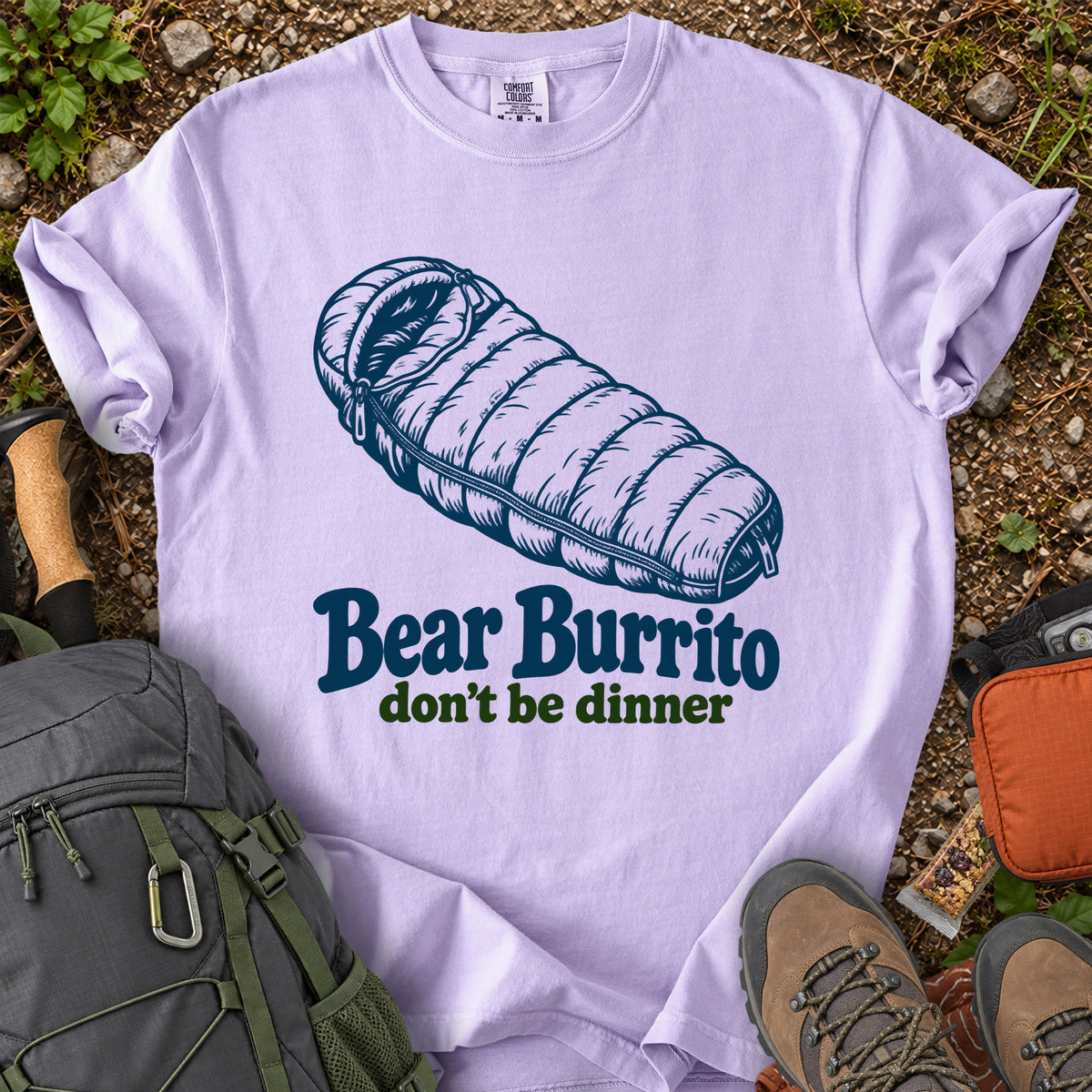 Bear Burrito Don't Be Dinner bear humor T-shirt