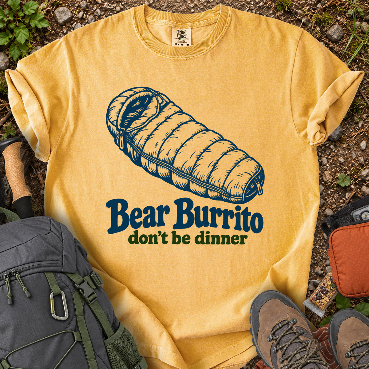 Bear Burrito Don't Be Dinner bear humor T-shirt