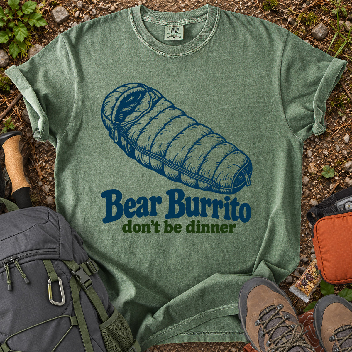 Bear Burrito Don't Be Dinner bear humor T-shirt