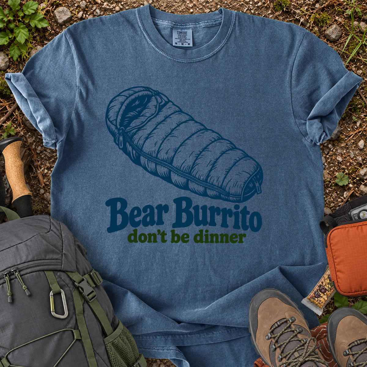 Bear Burrito Don't Be Dinner bear humor T-shirt