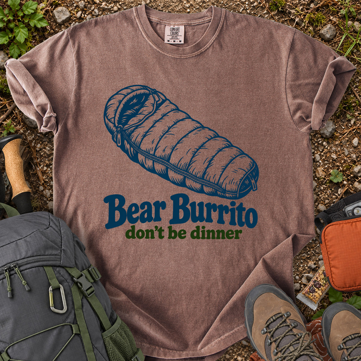 Bear Burrito Don't Be Dinner bear humor T-shirt