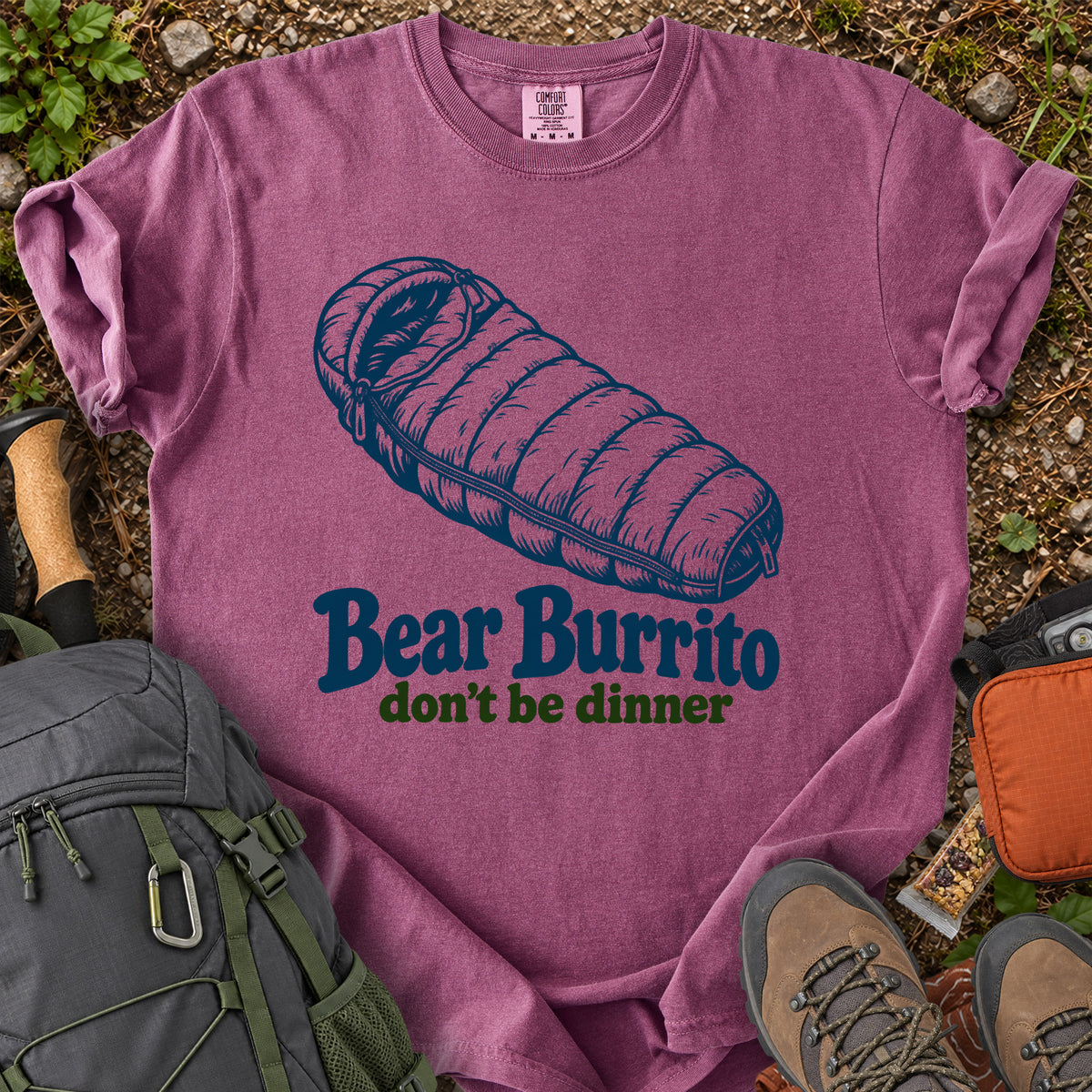 Bear Burrito Don't Be Dinner bear humor T-shirt