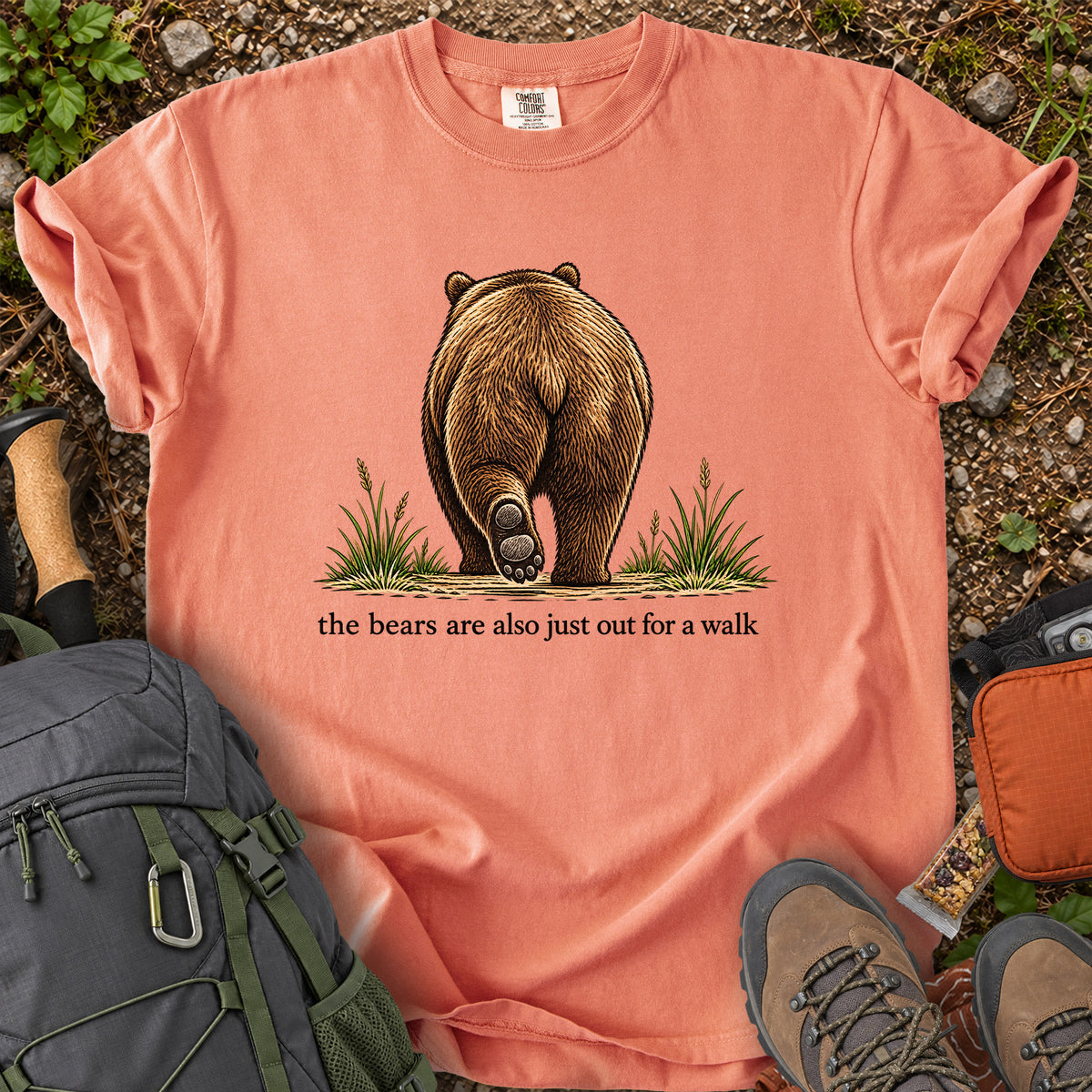 The Bears Are Also Just Out for a Walk graphic T-shirt