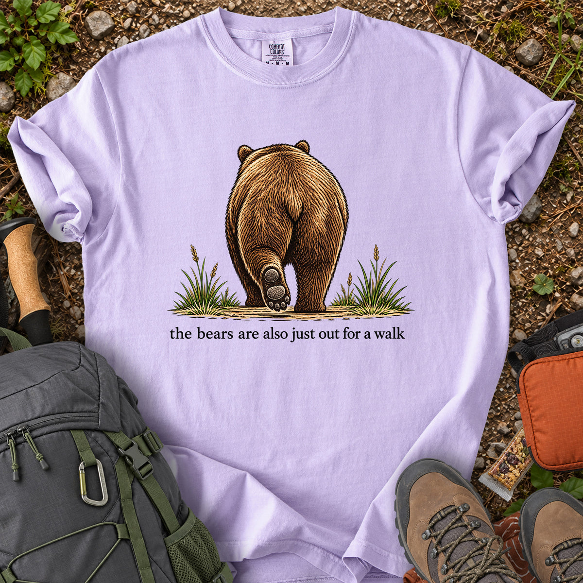 The Bears Are Also Just Out for a Walk graphic T-shirt