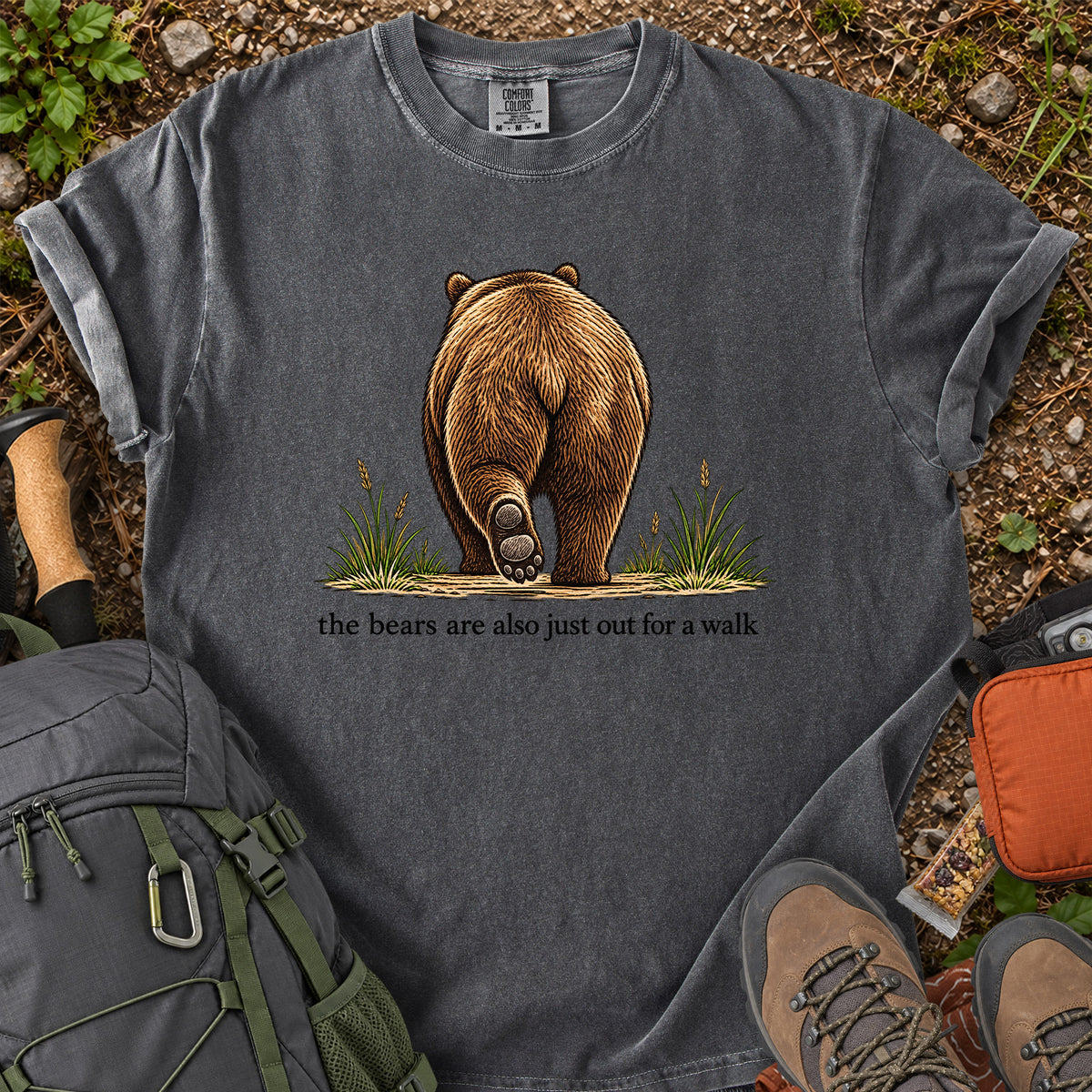 The Bears Are Also Just Out for a Walk graphic T-shirt