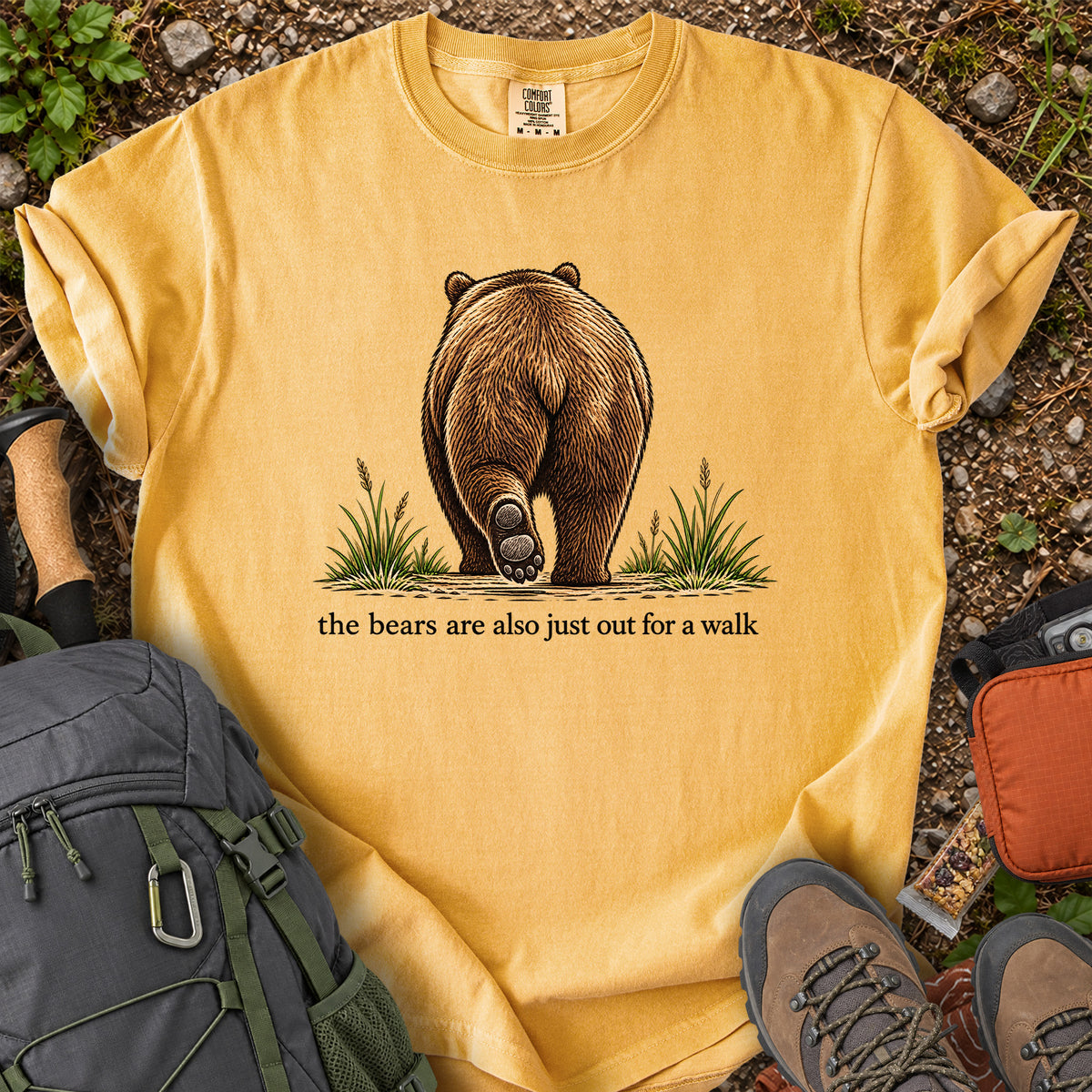 The Bears Are Also Just Out for a Walk graphic T-shirt