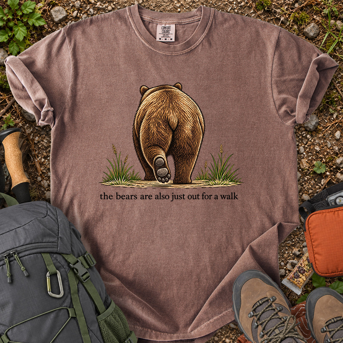 The Bears Are Also Just Out for a Walk graphic T-shirt