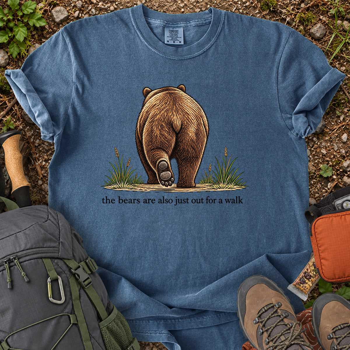 The Bears Are Also Just Out for a Walk graphic T-shirt