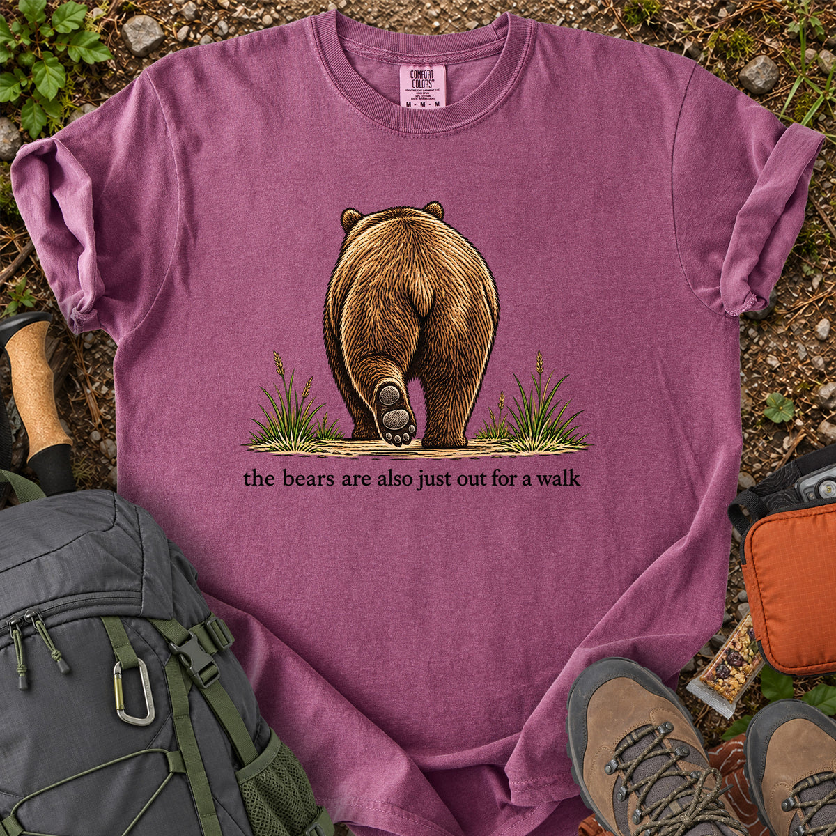 The Bears Are Also Just Out for a Walk graphic T-shirt