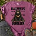 Bear Safety Tips Good Luck hiking humor graphic T-shirt