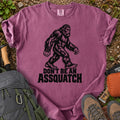 Don't Be An Assquatch Bigfoot humor graphic T-shirt
