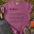 Hiker Definition humorous hiking typography graphic T-shirt