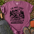 I'm Not Lost exploring aggressively women's hiking graphic T-shirt