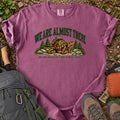 We Are Almost There tortoise hiking humor T-shirt