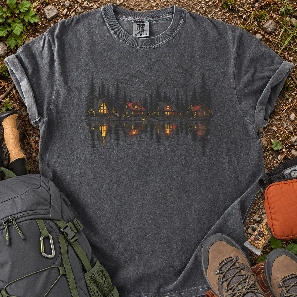 Lakeside Cabin Retreat T-Shirt