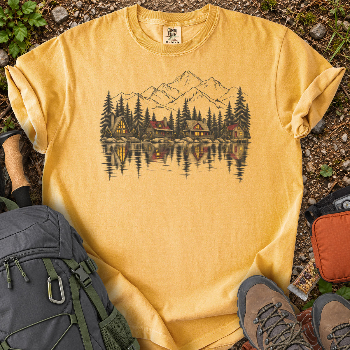 Lakeside Cabin Retreat T-Shirt