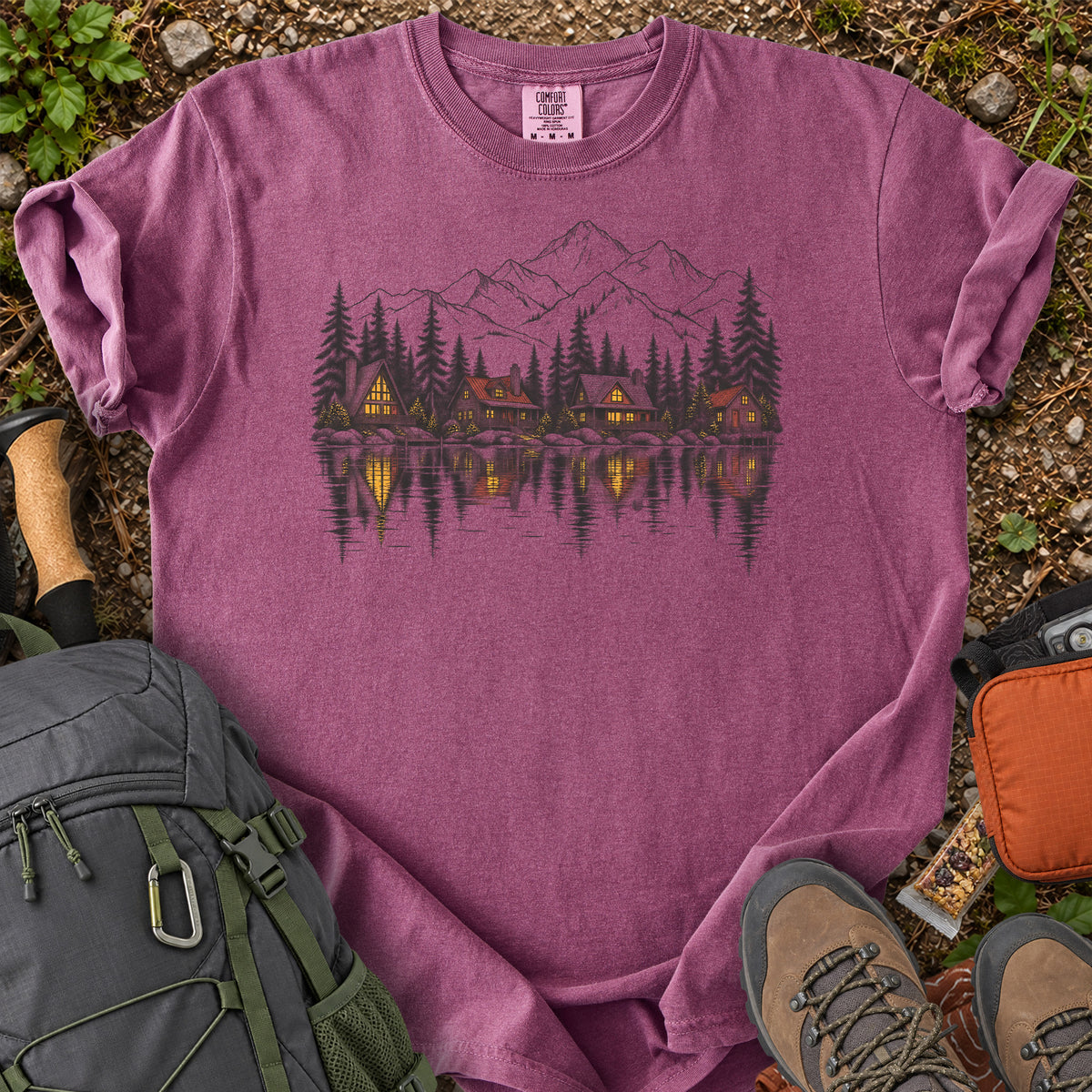 Lakeside Cabin Retreat T-Shirt