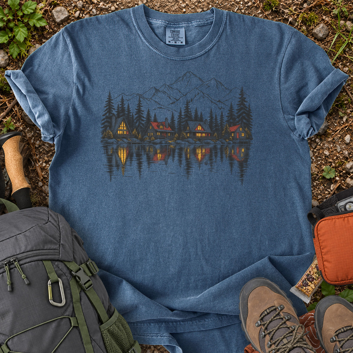 Lakeside Cabin Retreat T-Shirt