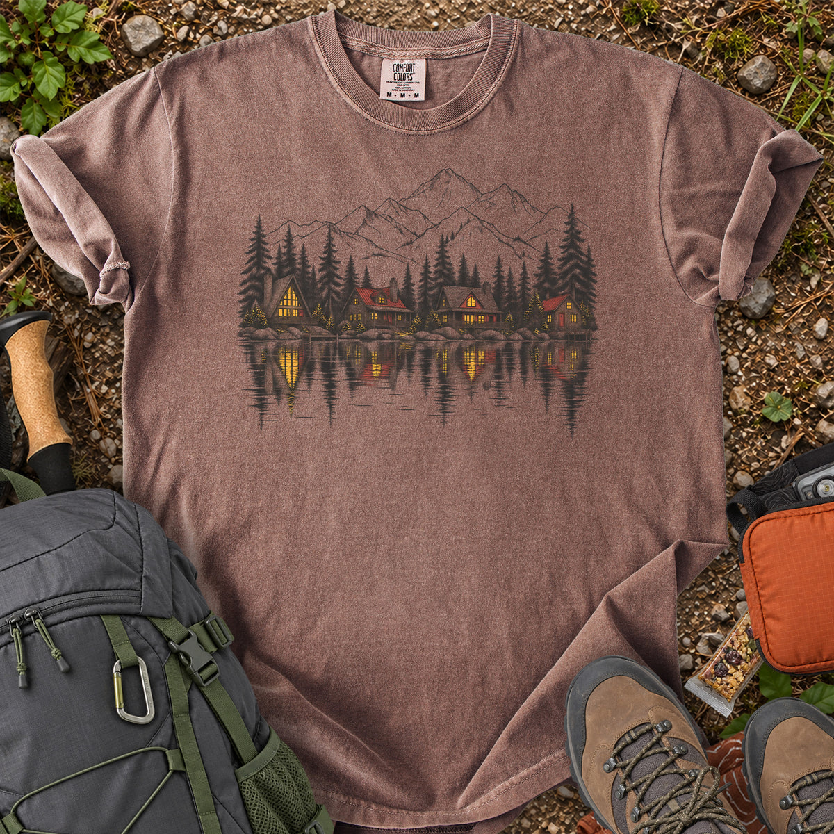 Lakeside Cabin Retreat T-Shirt
