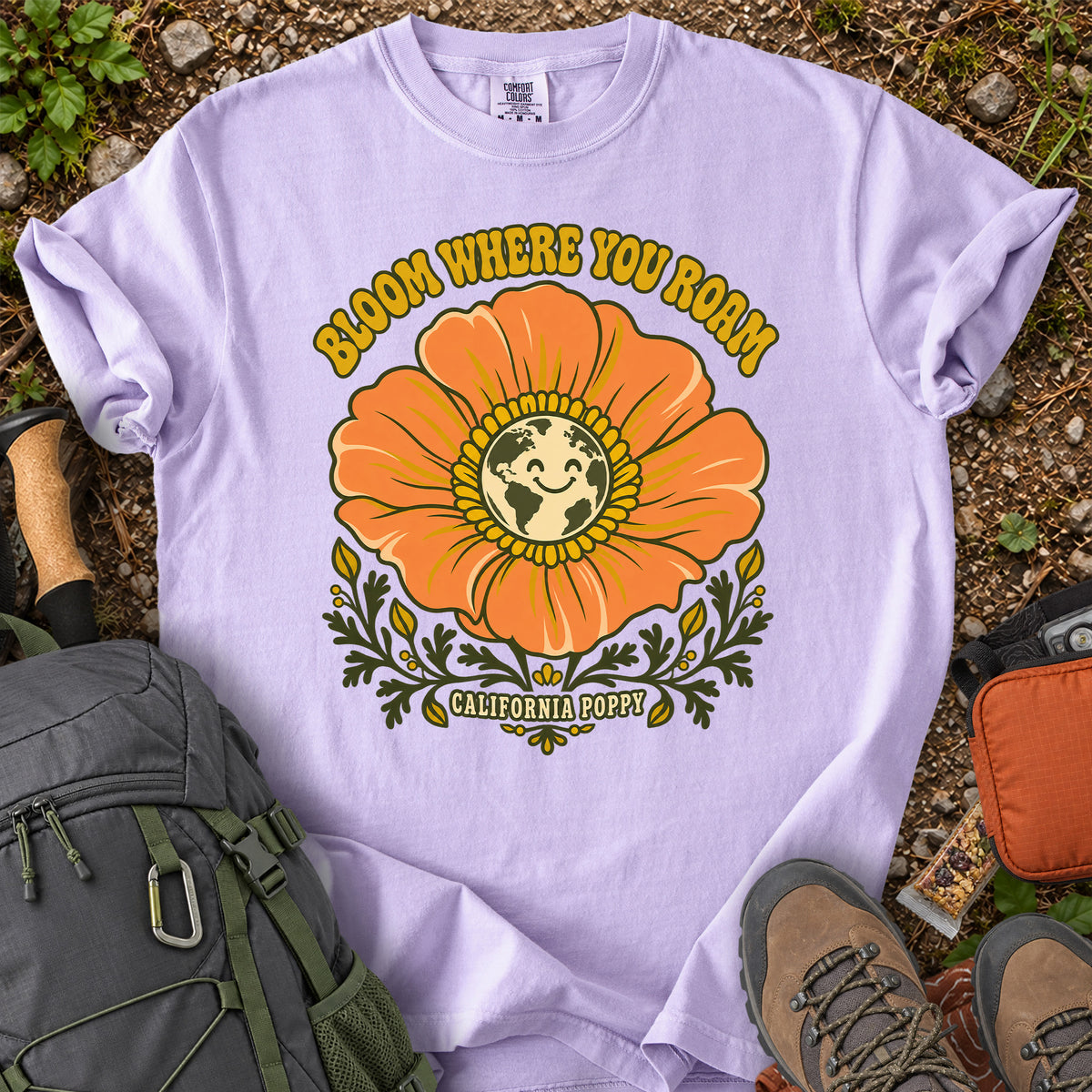 California Poppy: Bloom Where You Grow T-Shirt