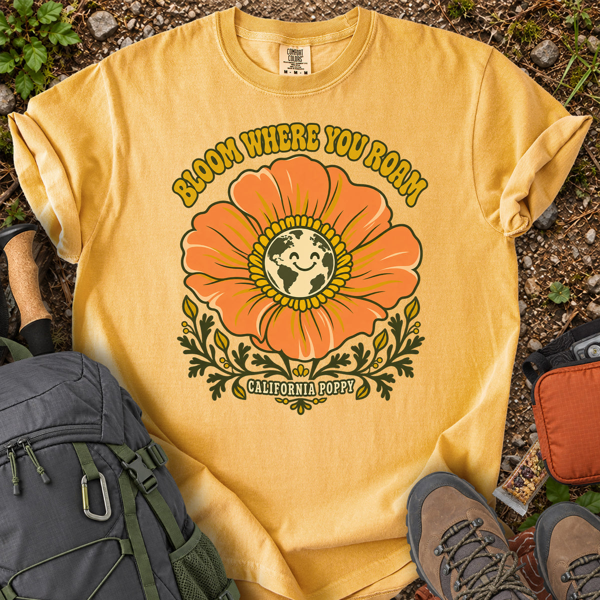 California Poppy: Bloom Where You Grow T-Shirt