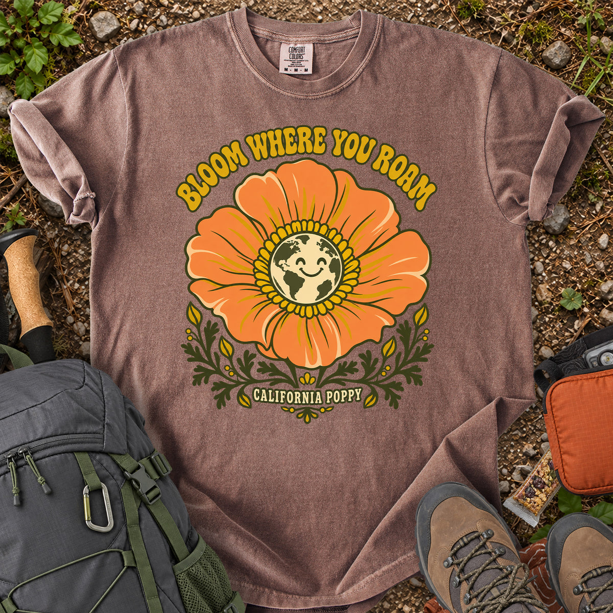 California Poppy: Bloom Where You Grow T-Shirt