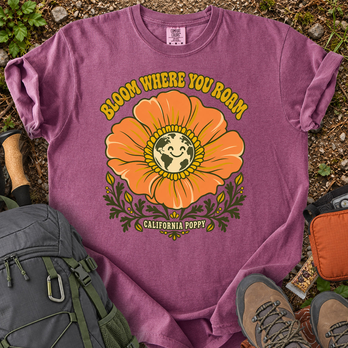 California Poppy: Bloom Where You Grow T-Shirt