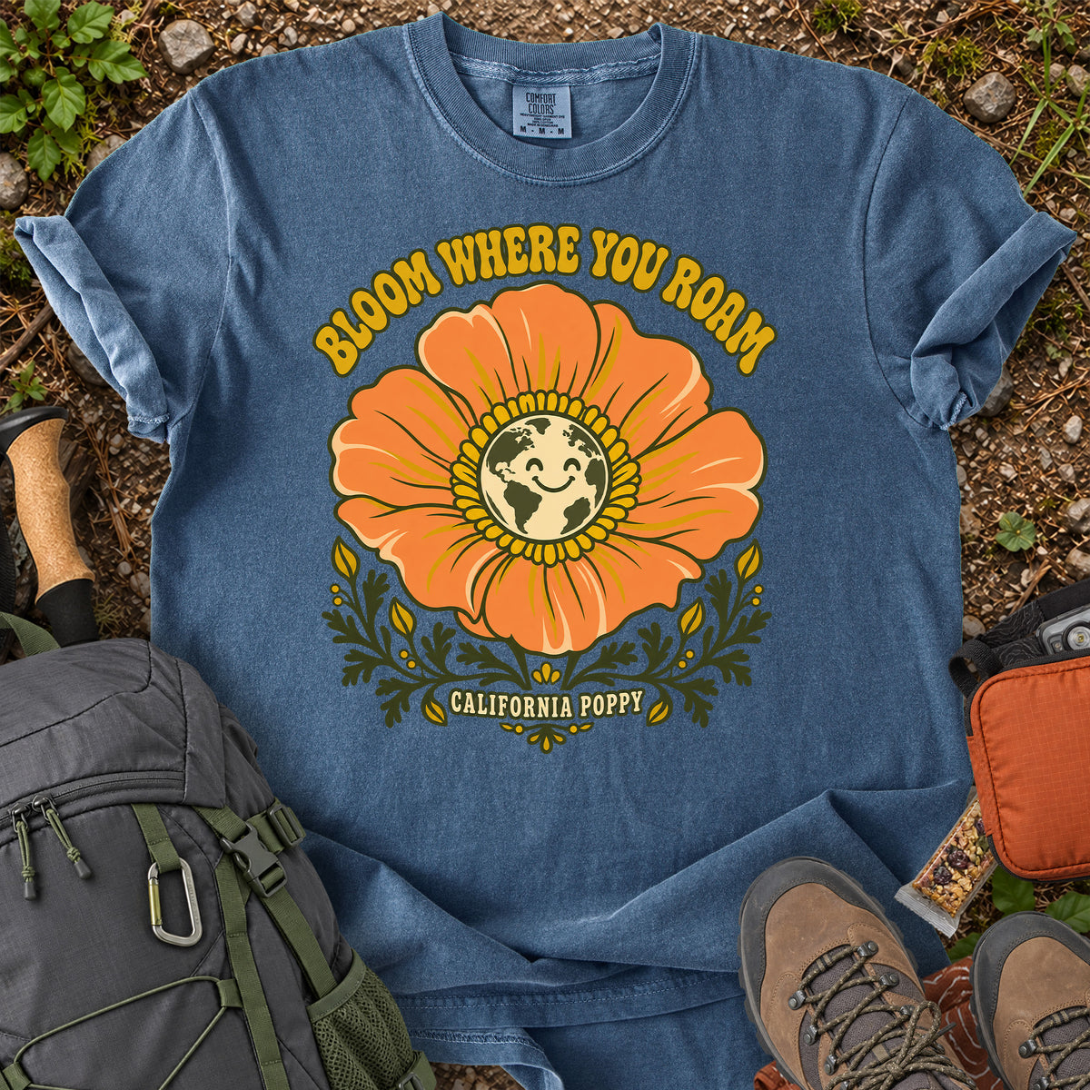California Poppy: Bloom Where You Grow T-Shirt