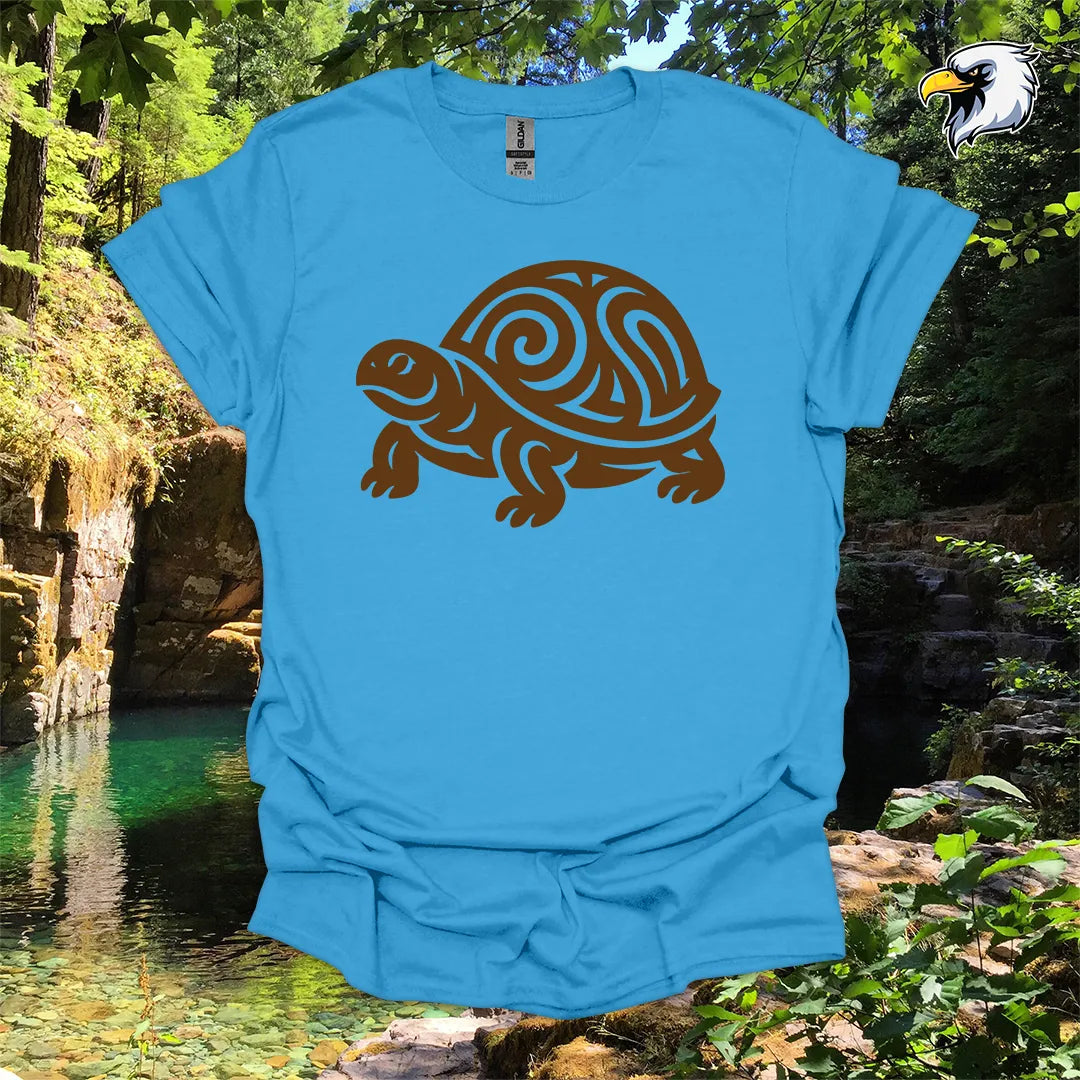 “Box Turtle” hiking t-shirt – Tribal Nature Graphic