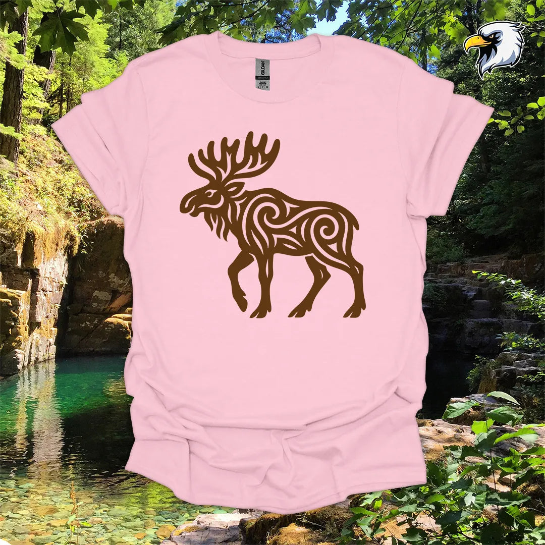 "Moose" hiking t-shirt – Tribal Nature Graphic