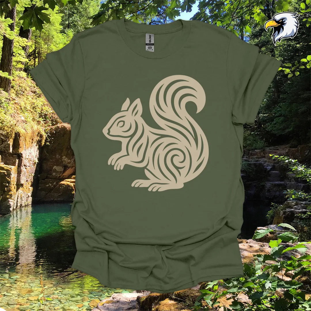"Squirrel" hiking t-shirt – Tribal Nature Graphic