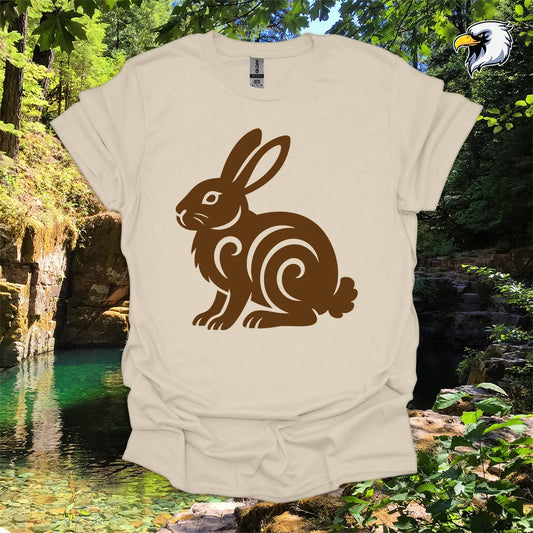 "Cottontail Rabbit" hiking t-shirt – Tribal Nature Graphic