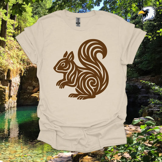 "Squirrel" hiking t-shirt – Tribal Nature Graphic